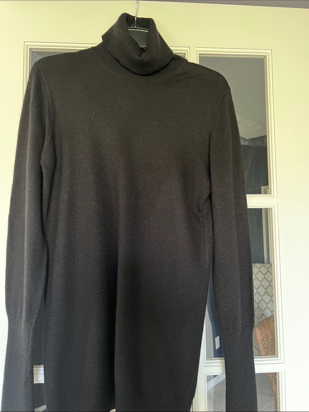 J. Crew Vintage Women’s Black wool blend Turtleneck Sweater Size L